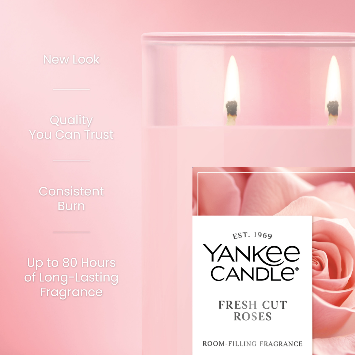 slide 5 of 5, Yankee Candle Fresh Cut Roses Candle 1 ea, 1 ct