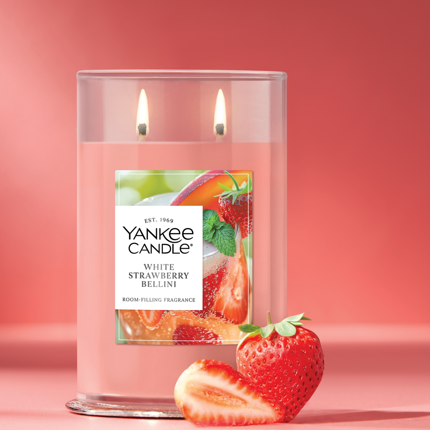 slide 2 of 6, Yankee Candle White Strawberry Bellini Candle 1 ea, 1 ct