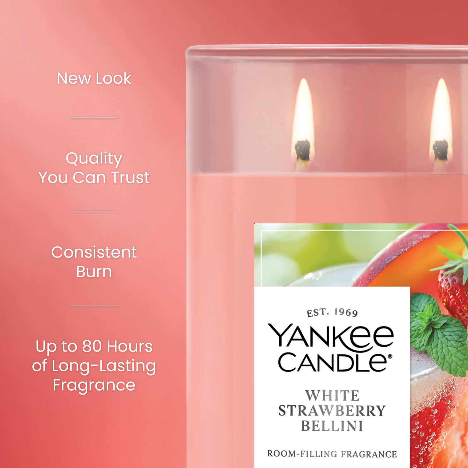slide 6 of 6, Yankee Candle White Strawberry Bellini Candle 1 ea, 1 ct