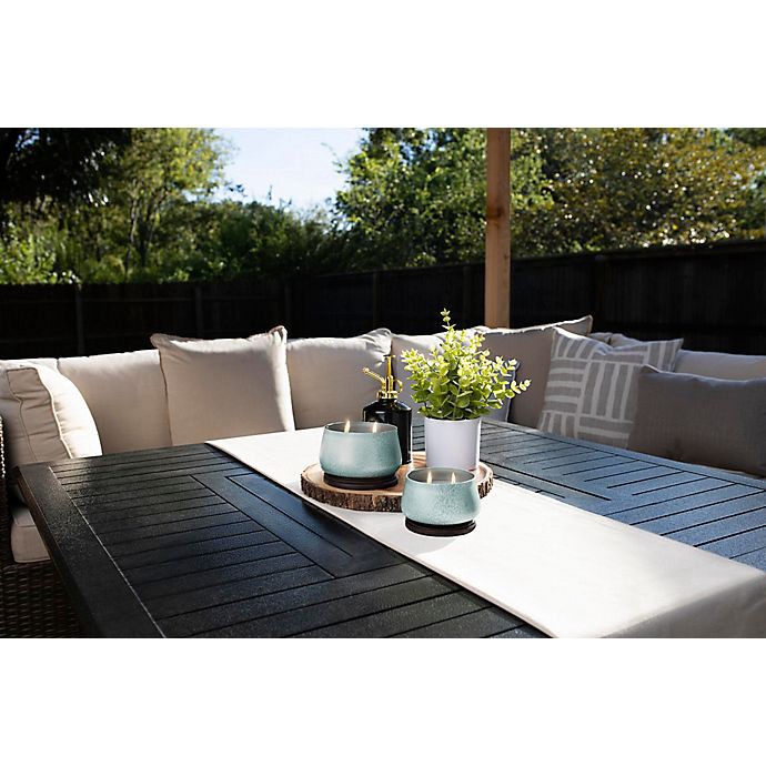 slide 5 of 6, Yankee Candle Sparkling Lemongrass Medium Jar Outdoor Candle, 10 oz