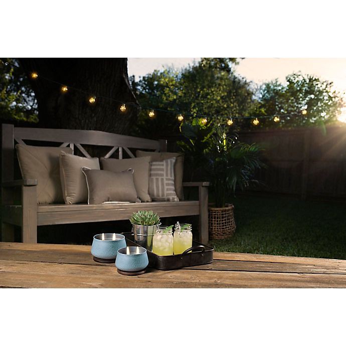 slide 6 of 6, Yankee Candle Sparkling Lemongrass Medium Jar Outdoor Candle, 10 oz