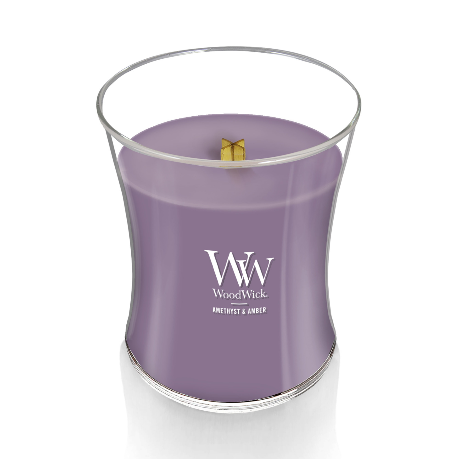slide 3 of 4, WoodWick Amethyst & Amber Candle 1 ea, 1 ct
