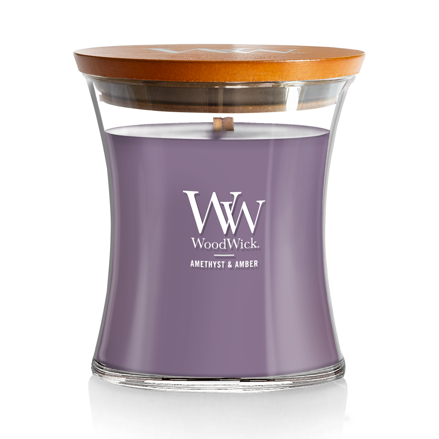 slide 1 of 4, WoodWick Amethyst & Amber Candle 1 ea, 1 ct