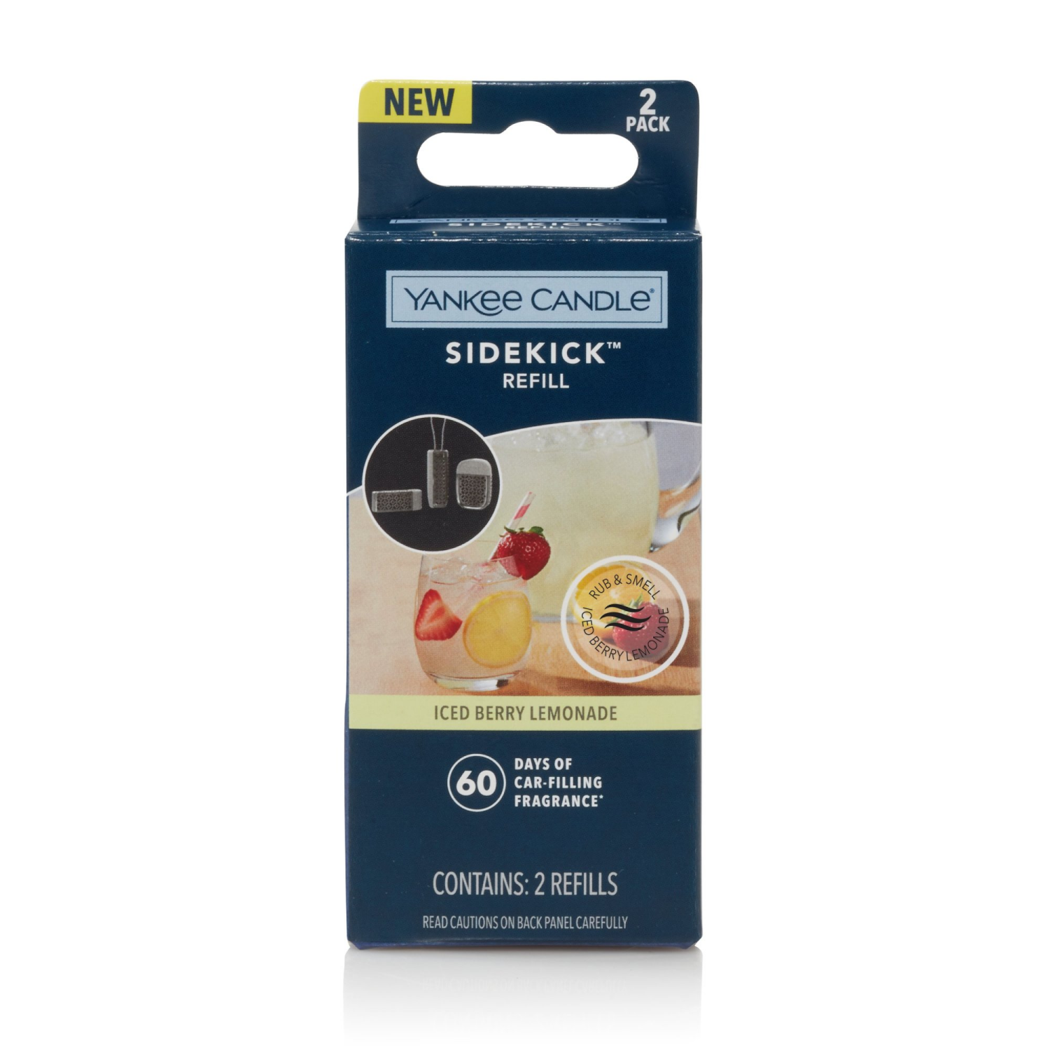 slide 1 of 3, Yankee Candle Sidekick 2 Pack Iced Berry Lemonade Refill 2 ea, 2 ct
