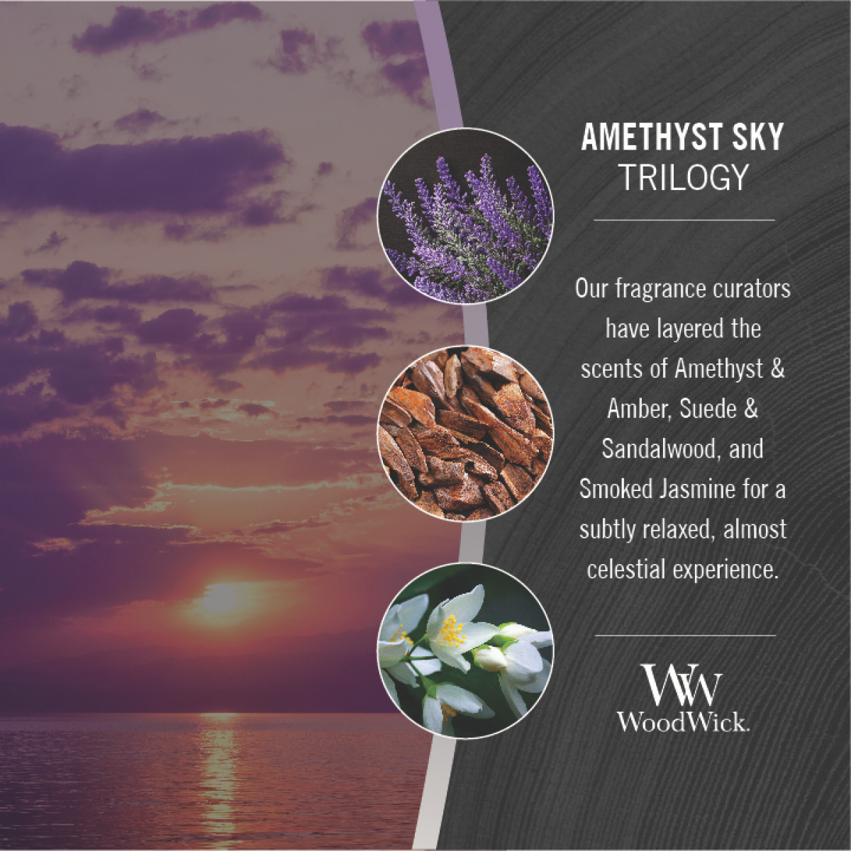 slide 3 of 3, WW Trilogy Amethyst Sky Candle 1 ea, 1 ct