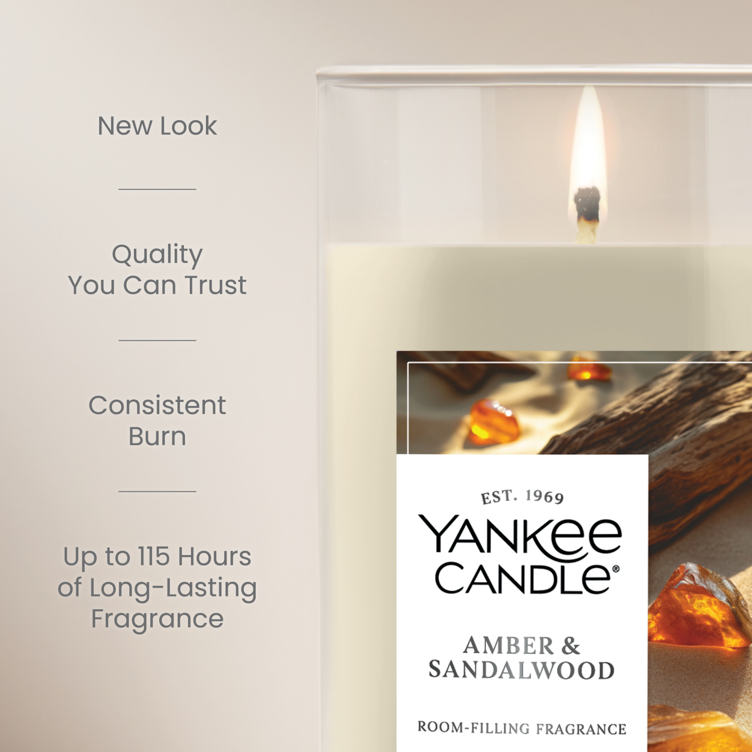 slide 5 of 5, Yankee Candle Amber & Sandalwood Candle 1 Each, 1 ct
