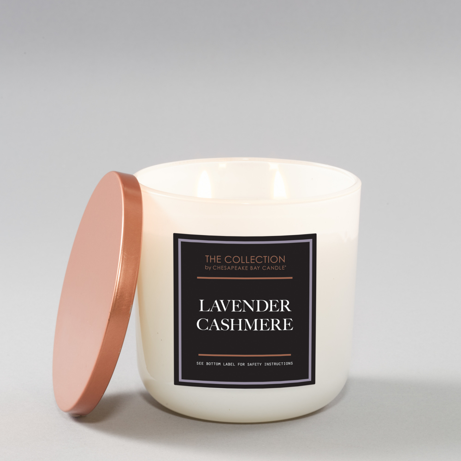 slide 3 of 3, The Collection by Chesapeake Bay Candle White Jar, Lavender Cashmere, 12 oz