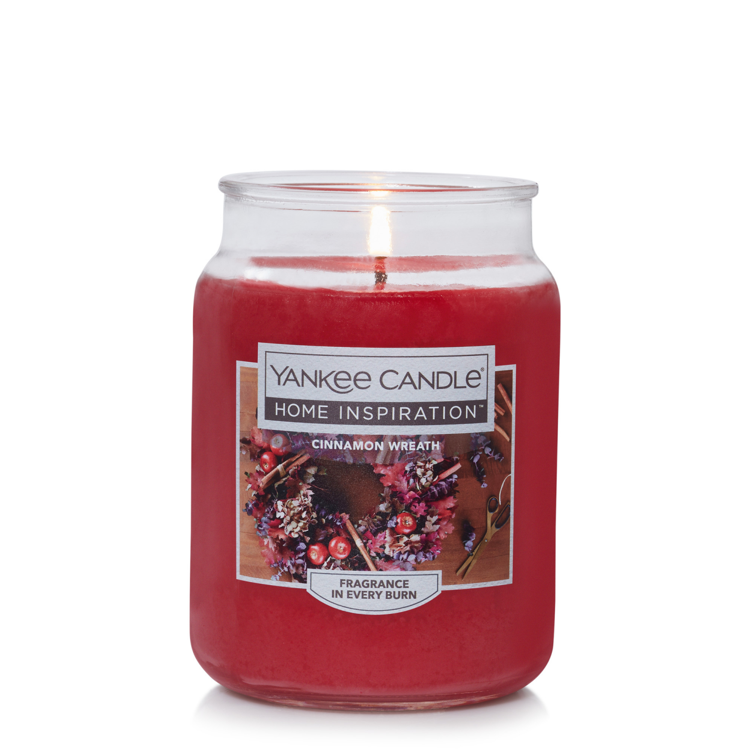 slide 2 of 2, Yankee Candle Home Inspiration Large Jar Cinnamon Wreath, 19 Oz., 19 oz