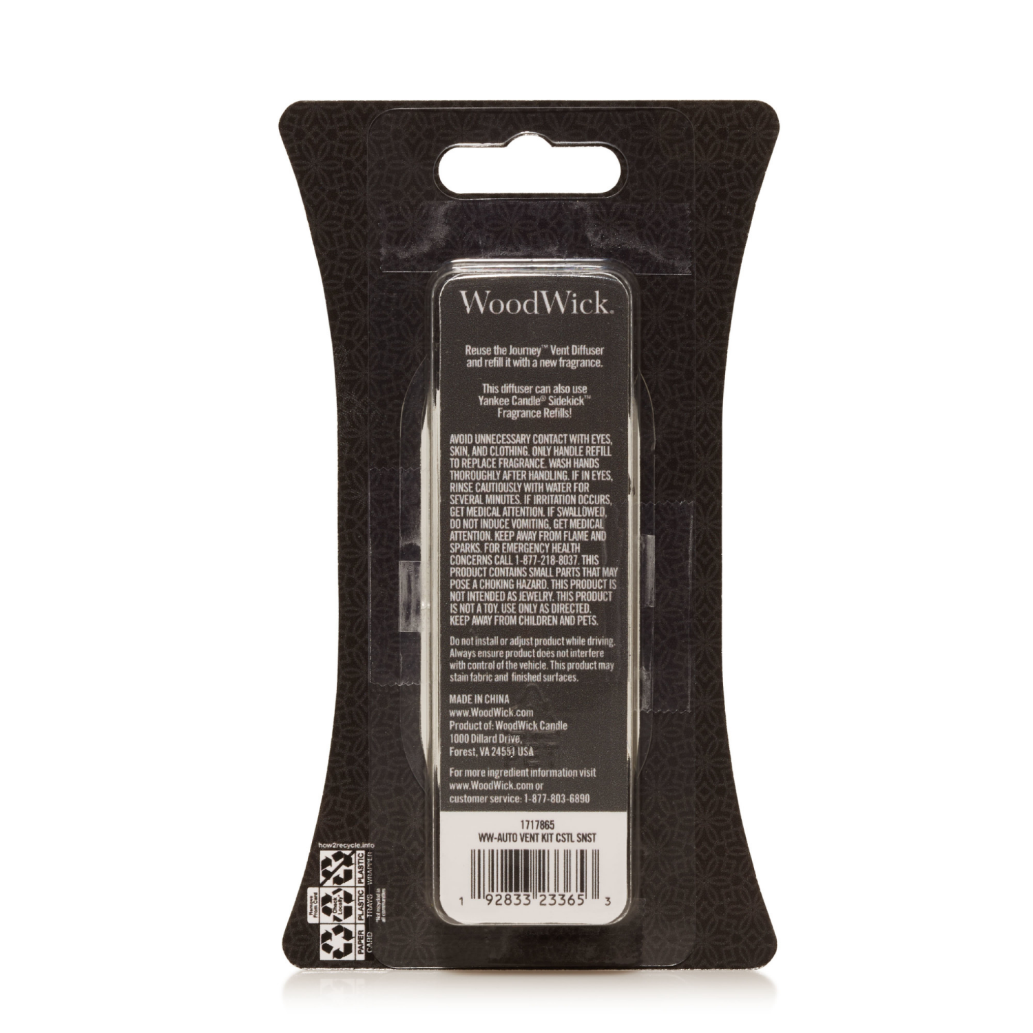 slide 2 of 5, Woodwick Journey Vent Fragrance Kit, Coastal Sunset, 1 ct