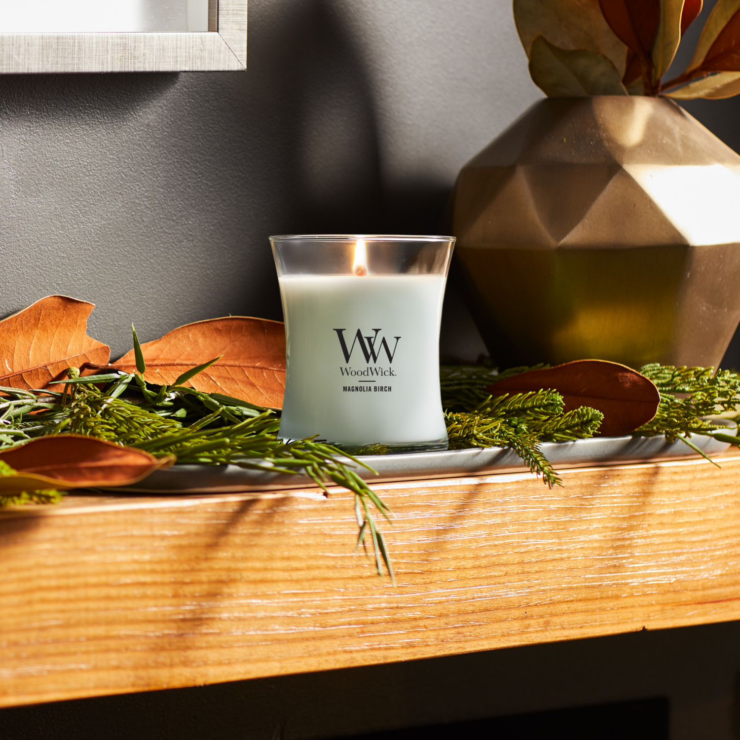 slide 4 of 4, Woodwick Medium Jar Candle Magnolia Birch, 9.7 oz