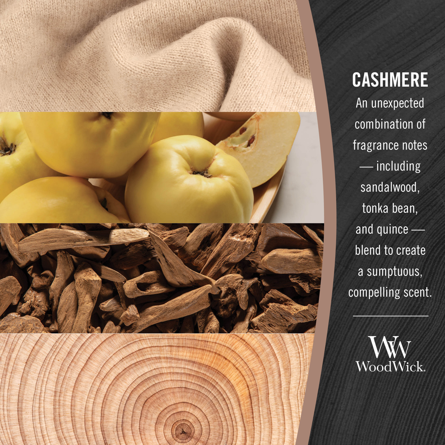 slide 3 of 4, WW WoodWick Cashmere Candle 1 ea, 1 ct