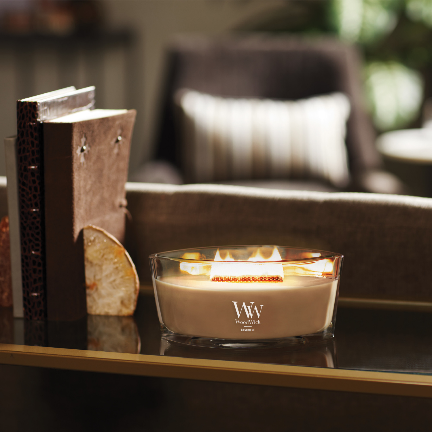 slide 4 of 4, WW WoodWick Cashmere Candle 1 ea, 1 ct