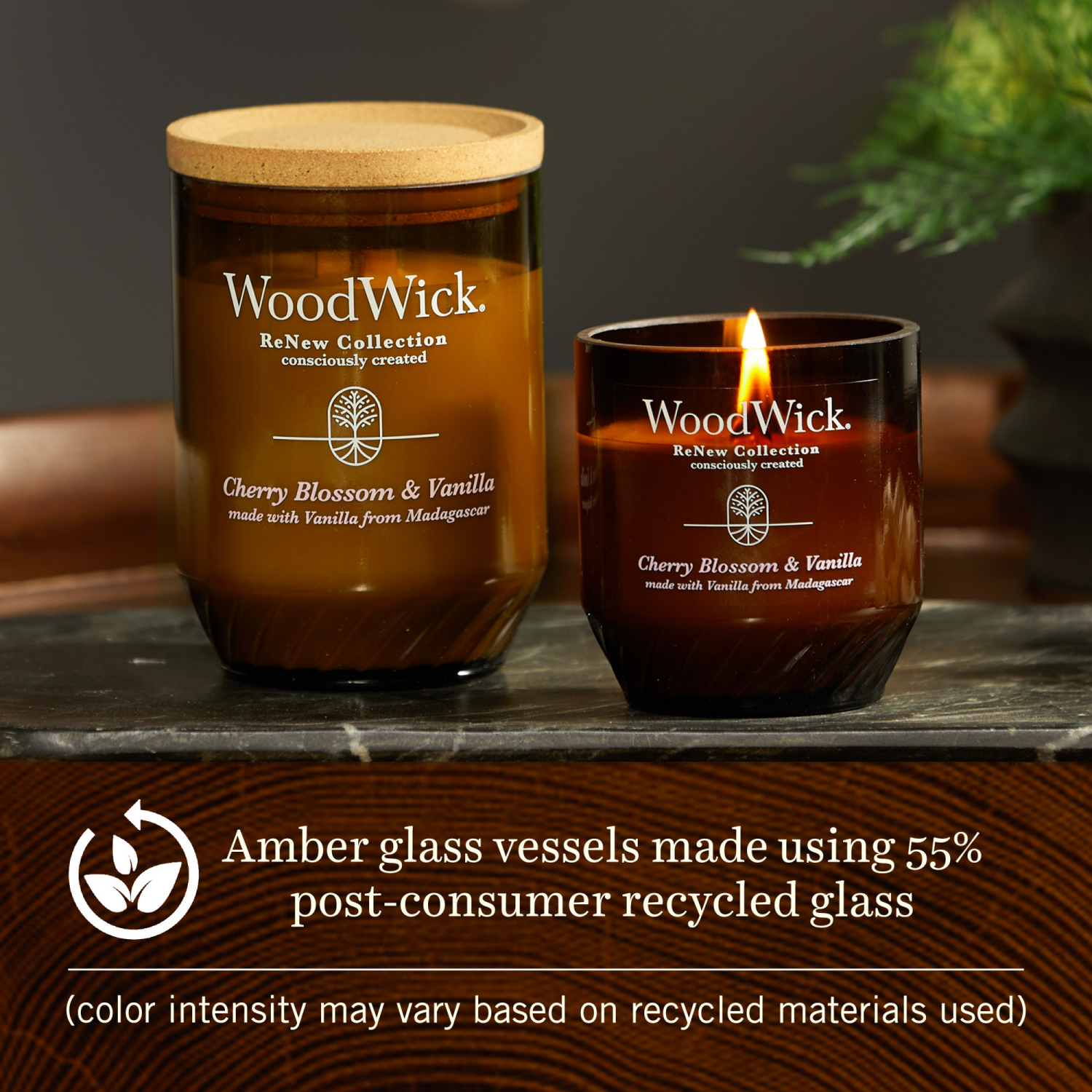 slide 3 of 5, WoodWick Cherry Blossom/Vanilla Candle 1 ea, 1 ct
