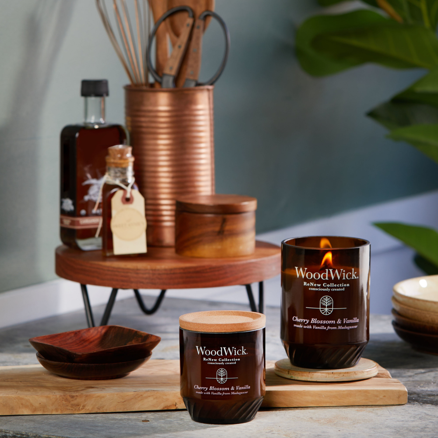 slide 5 of 5, WoodWick Cherry Blossom/Vanilla Candle 1 ea, 1 ct