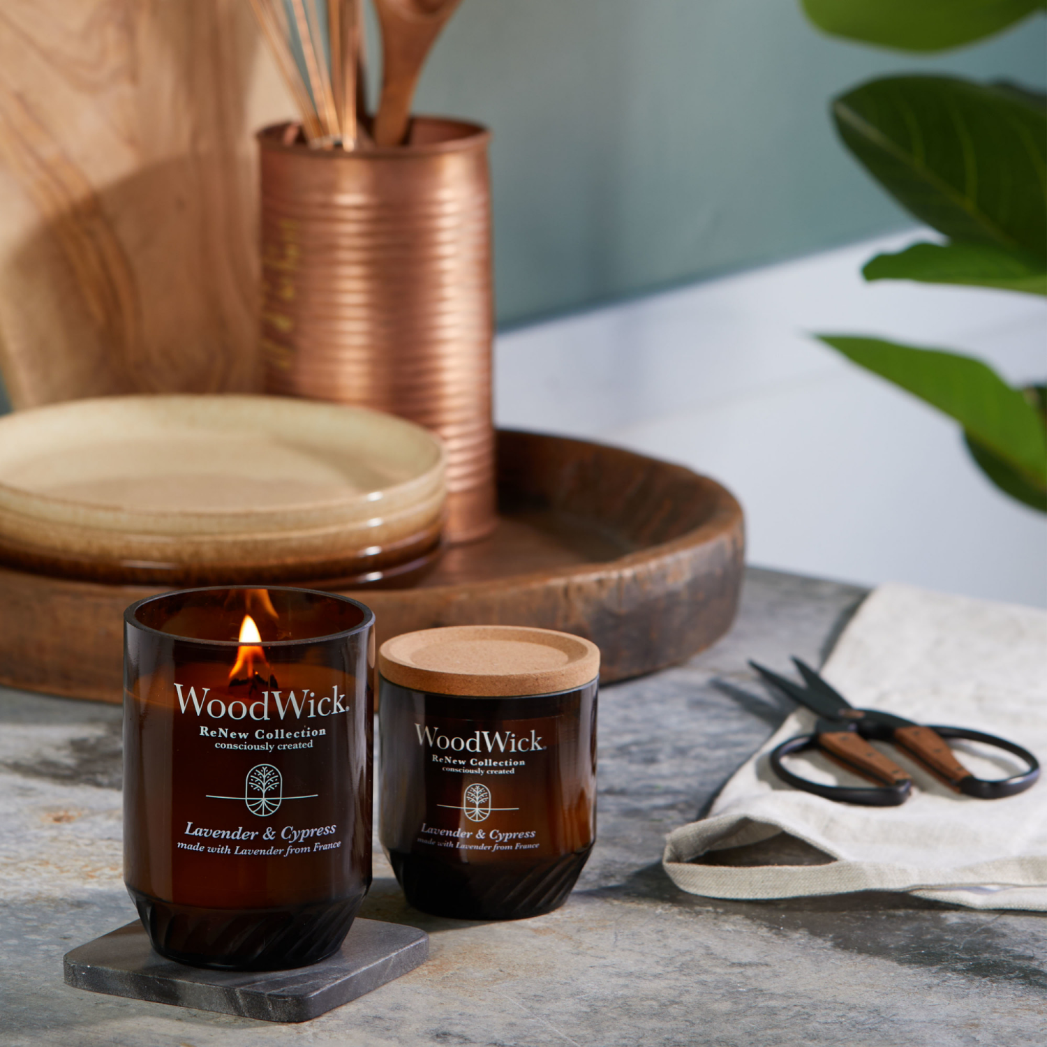 slide 5 of 5, WoodWick Lavender & Cypress Candle 1 ea, 1 ct