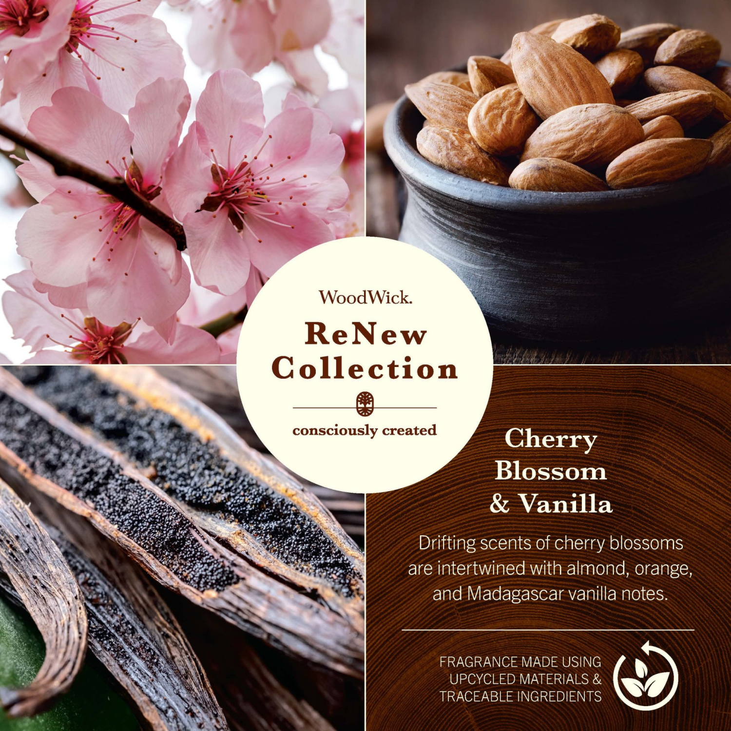 slide 4 of 5, WoodWick Cherry Blossom & Vanilla Candle 1 ea, 1 ct