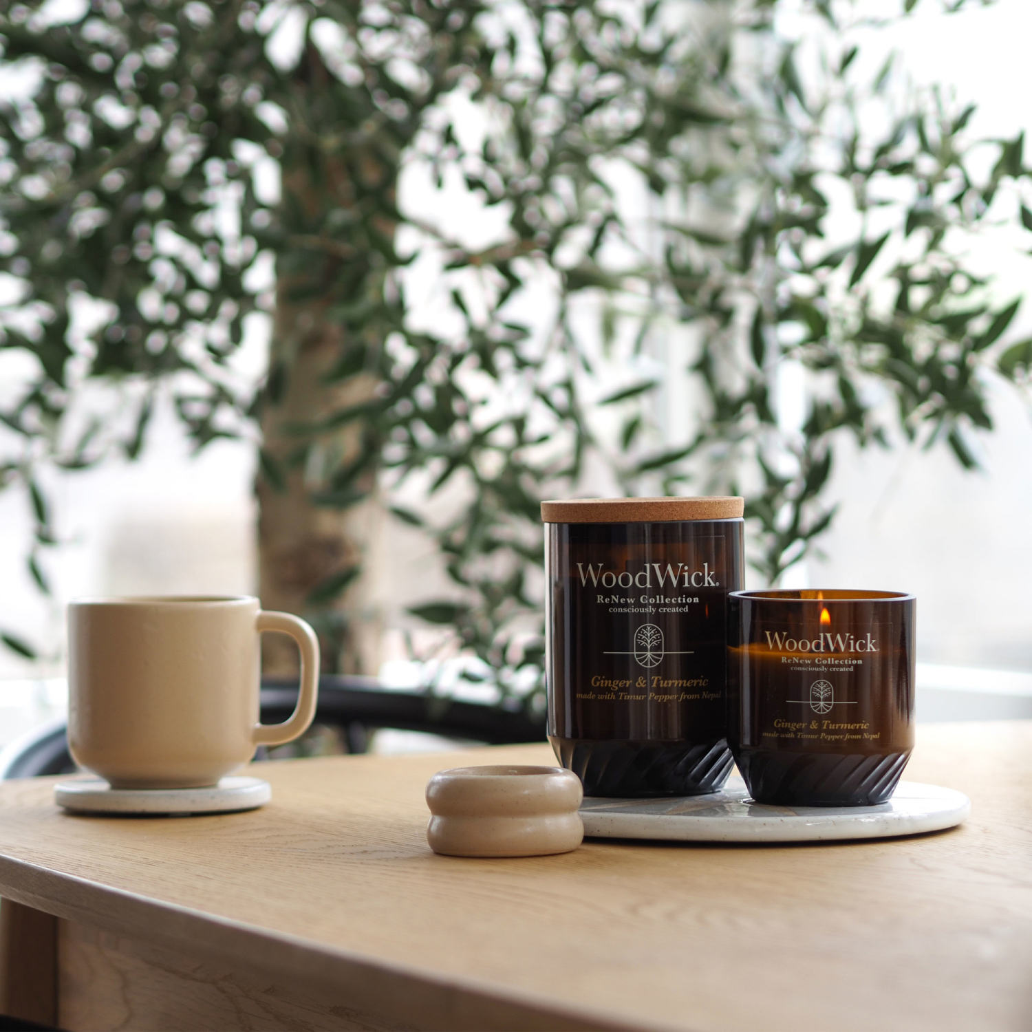 slide 2 of 5, WoodWick Ginger & Turmeric Candle 1 ea, 1 ct