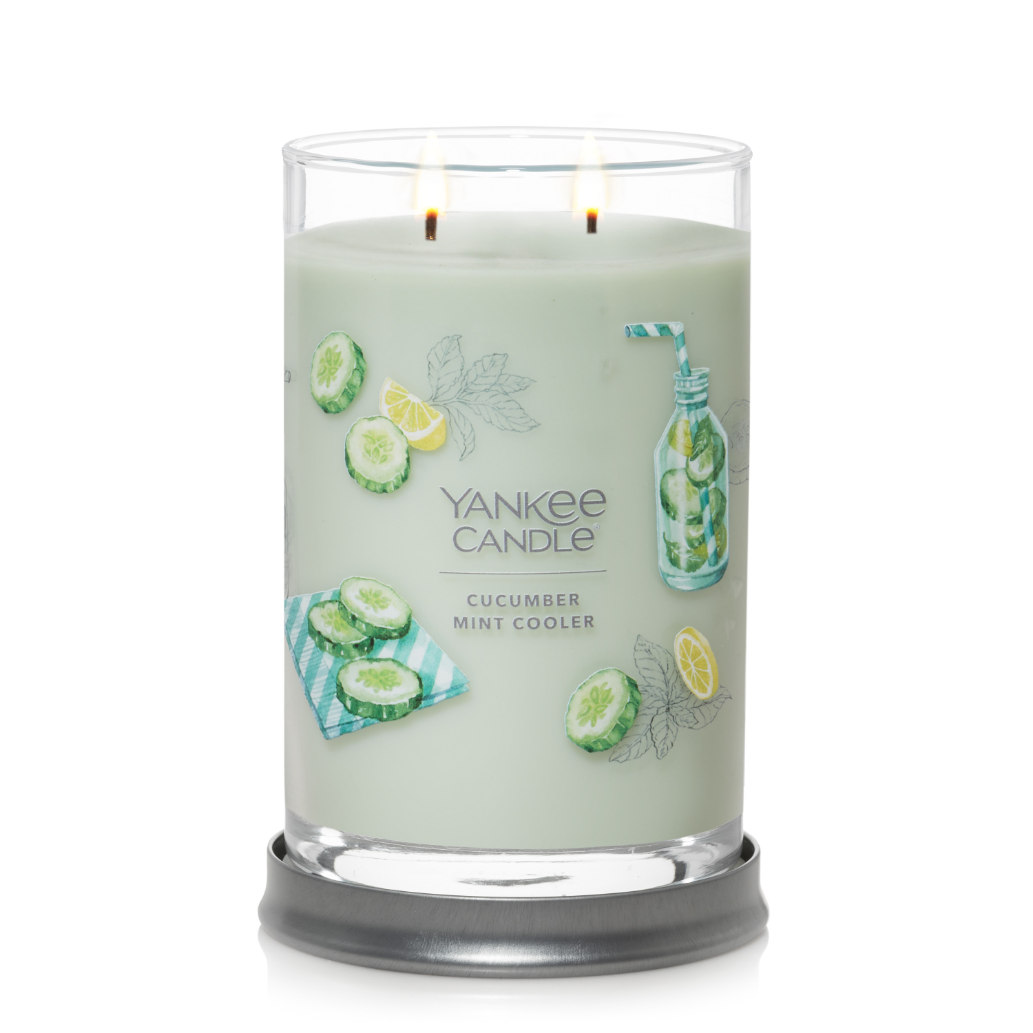 slide 2 of 5, Yankee Candle Cucumber Mint Cooler Candle 20 oz, 20 oz