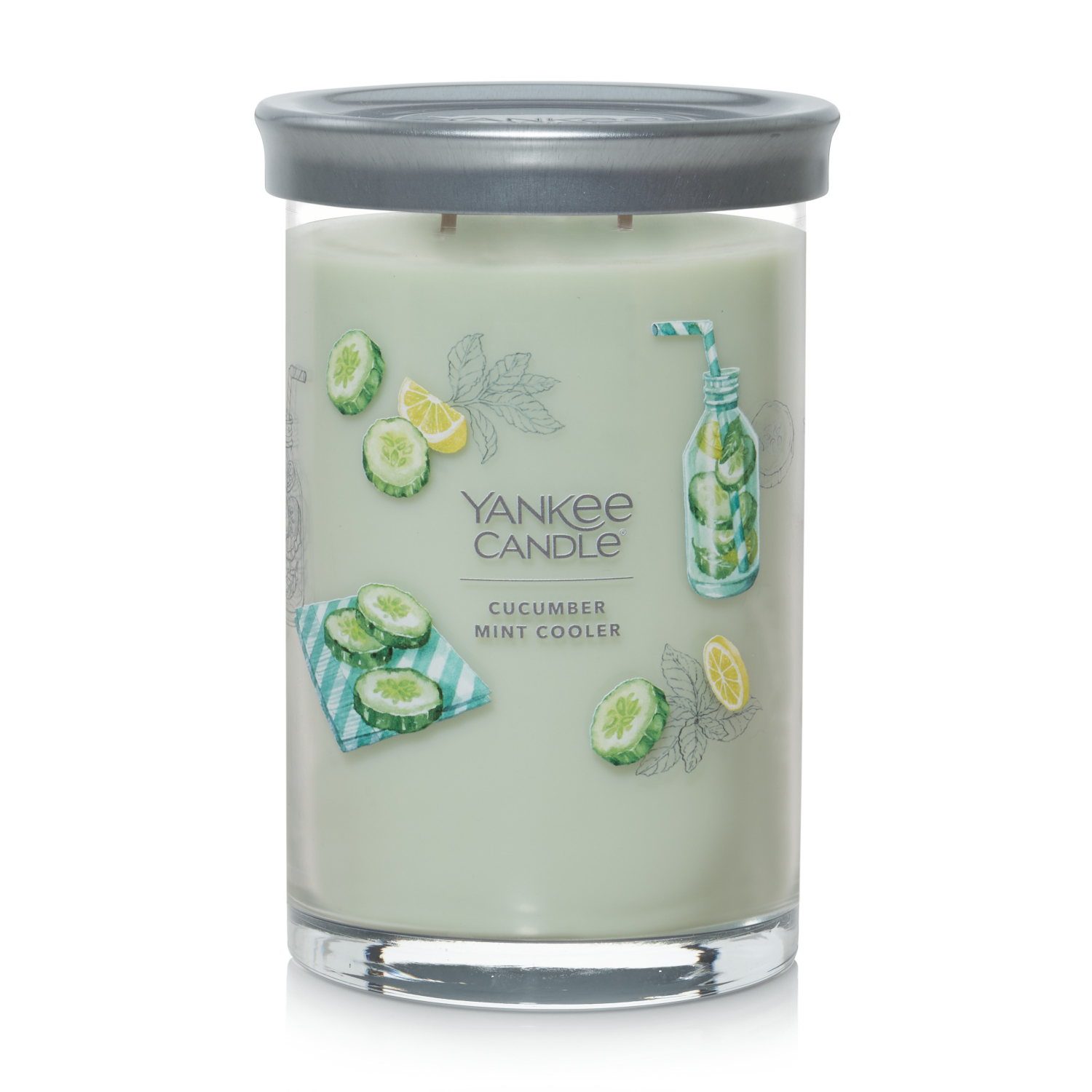 slide 1 of 5, Yankee Candle Cucumber Mint Cooler Candle 20 oz, 20 oz