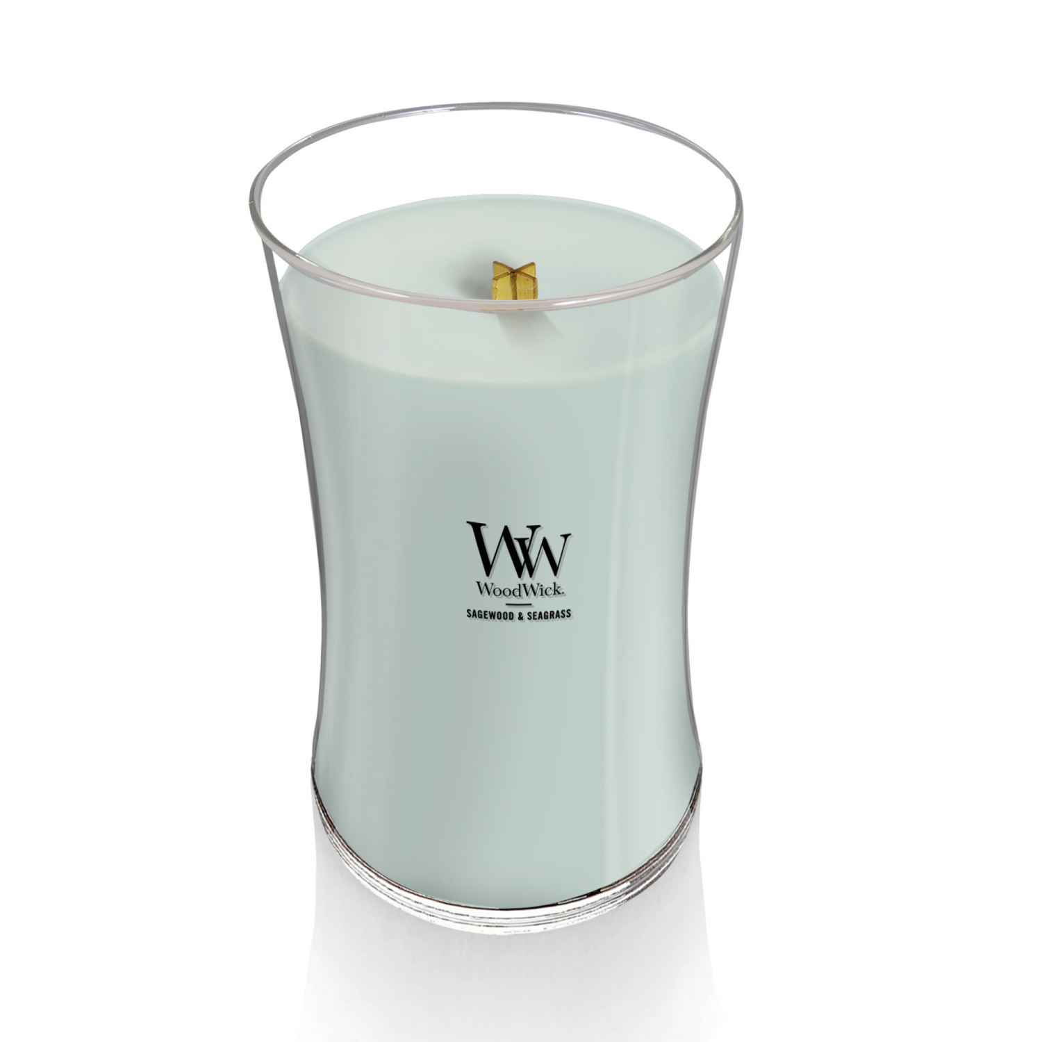 slide 3 of 4, WoodWick Sagewood & Seagrass Candle 21.5 oz, 21.5 oz