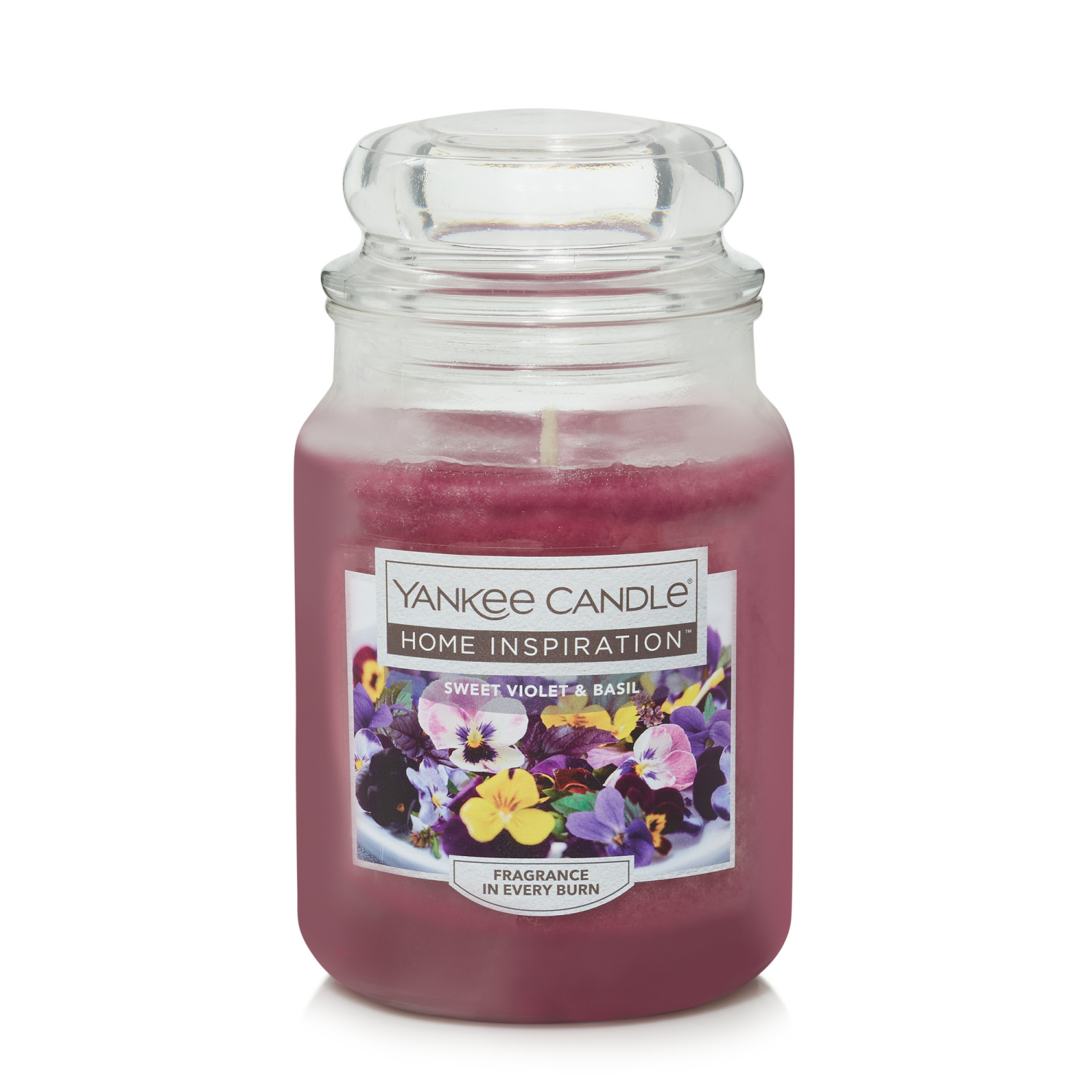 slide 1 of 3, Yankee Candle Home Inspiration Large Jar Sweet Violet & Basil, 19 oz