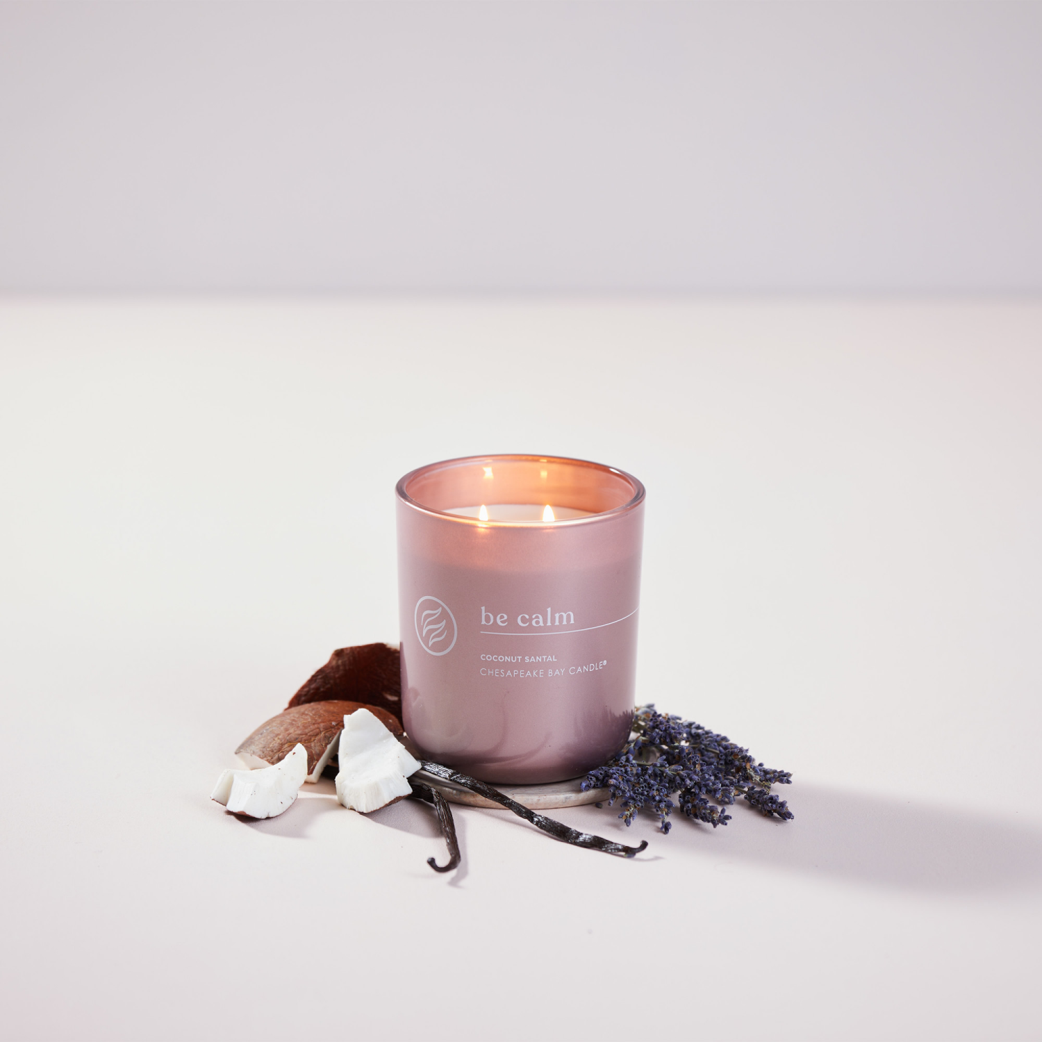 slide 5 of 7, Chesapeake Bay Candle Intentions Collection Be Calm - Coconut Santal, 12 oz