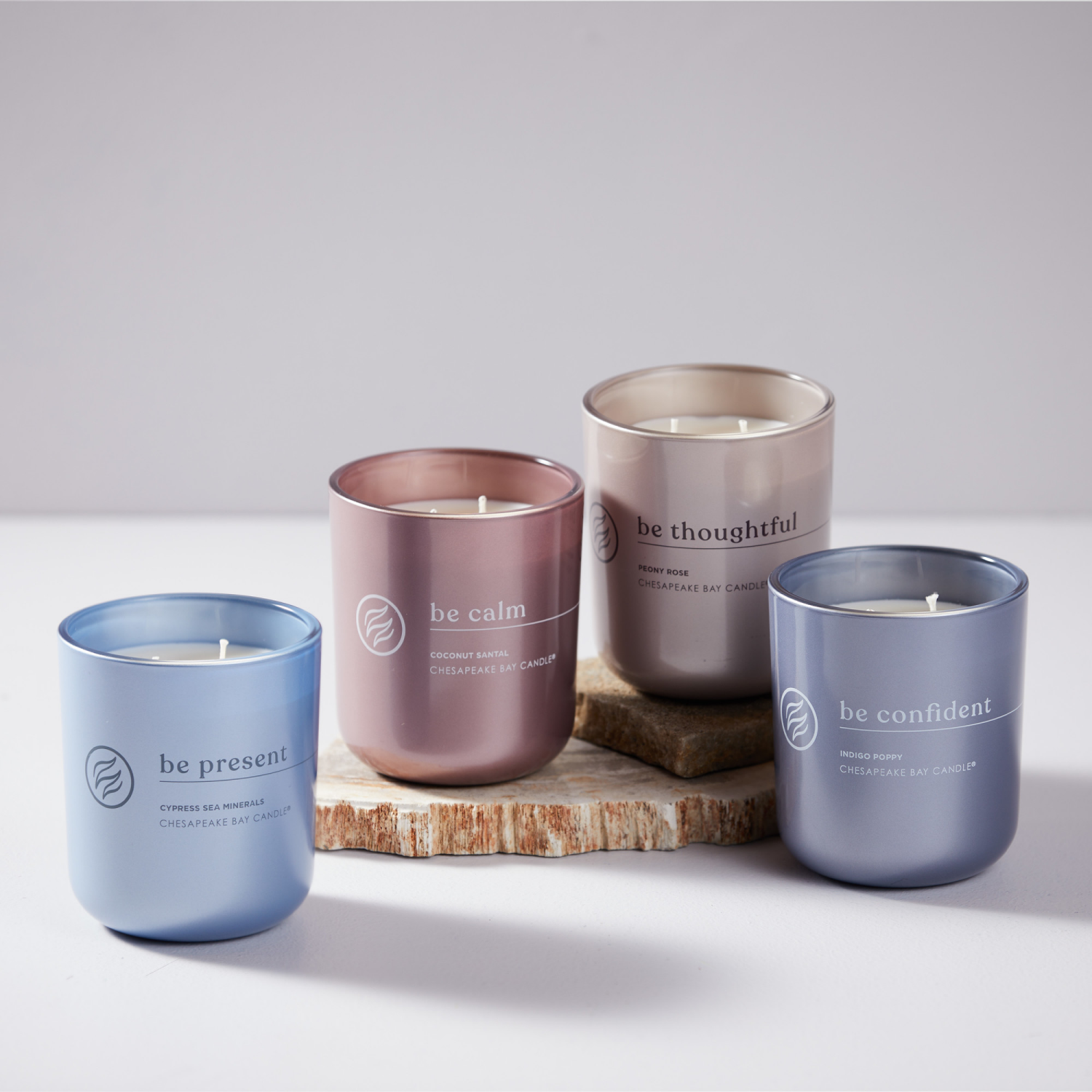 slide 6 of 7, Chesapeake Bay Candle Intentions Collection Be Present - Cypress Sea Minerals, 12 oz