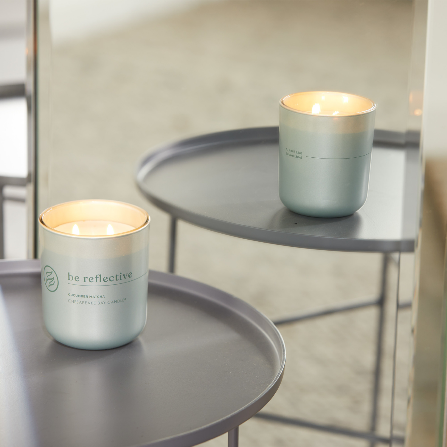 slide 6 of 7, Chesapeake Bay Candle Intentions Collection Be Reflective - Cucumber Matcha, 12 oz