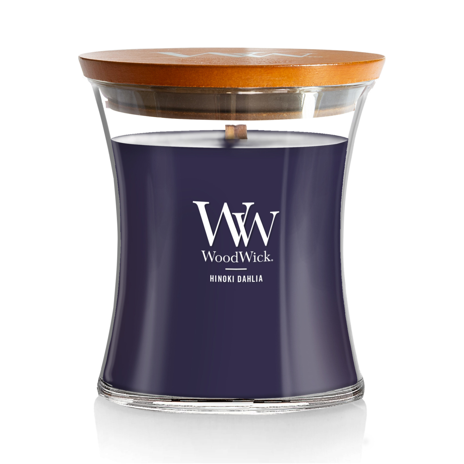 slide 1 of 4, WoodWick Hinoki Dahlia Candle 9.7 oz, 9.7 oz