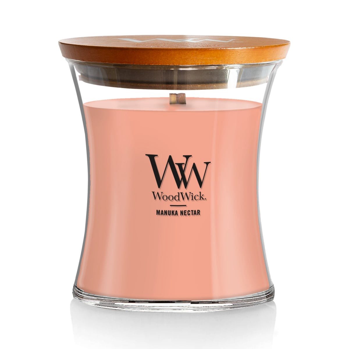 slide 1 of 5, Woodwick Medium Jar Candle Manuka Nectar, 9.7 oz