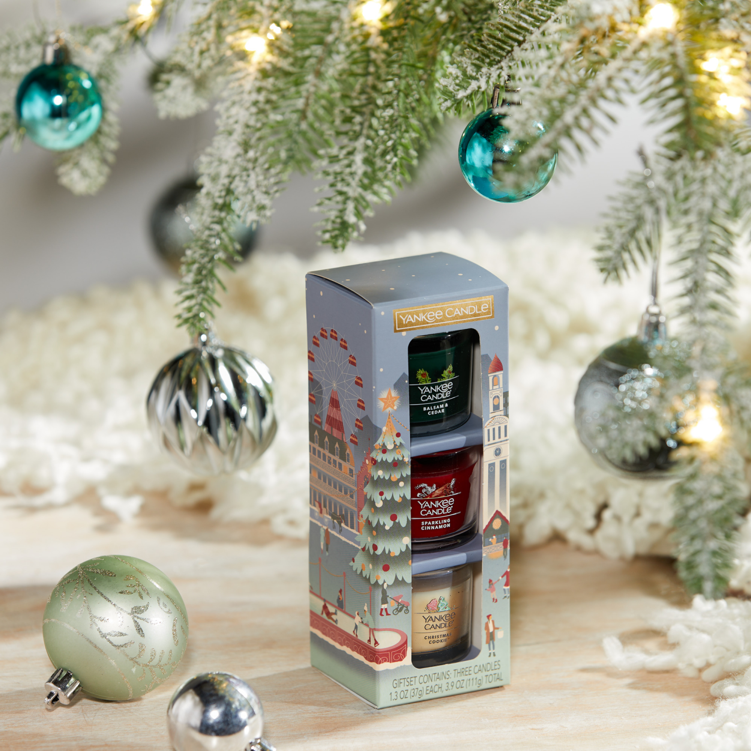 slide 3 of 3, Yankee Candle Signature Collection Assorted Mini Jars Christmas Classics, 3 Pk., 3 ct