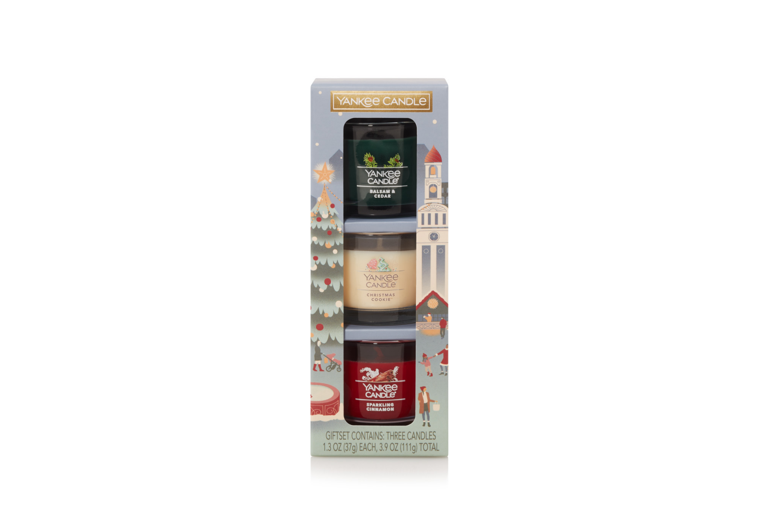 slide 1 of 3, Yankee Candle Signature Collection Assorted Mini Jars Christmas Classics, 3 Pk., 3 ct