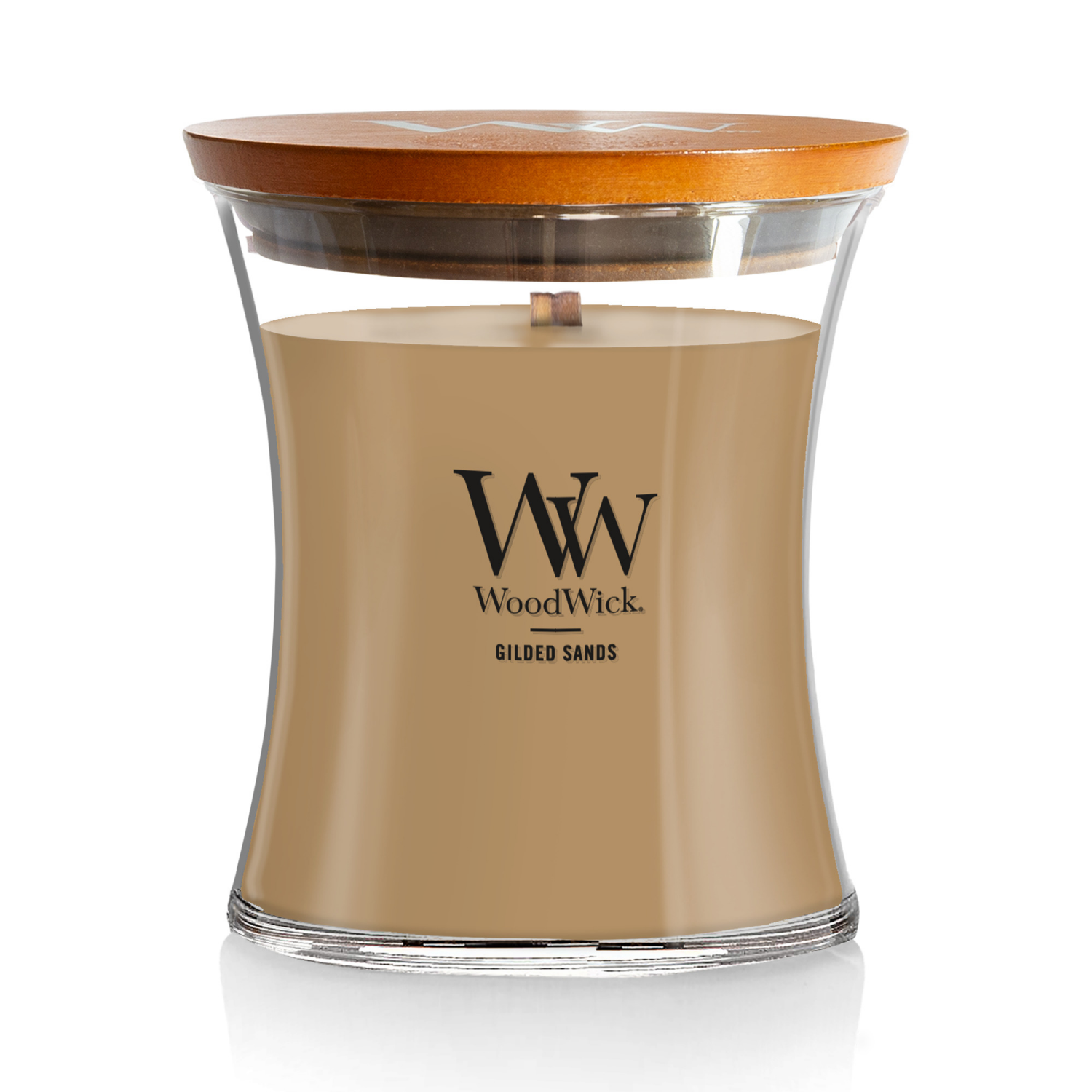 slide 1 of 3, Woodwick Medium Jar Candle Gilded Sands 9.7 Oz., 9.7 oz