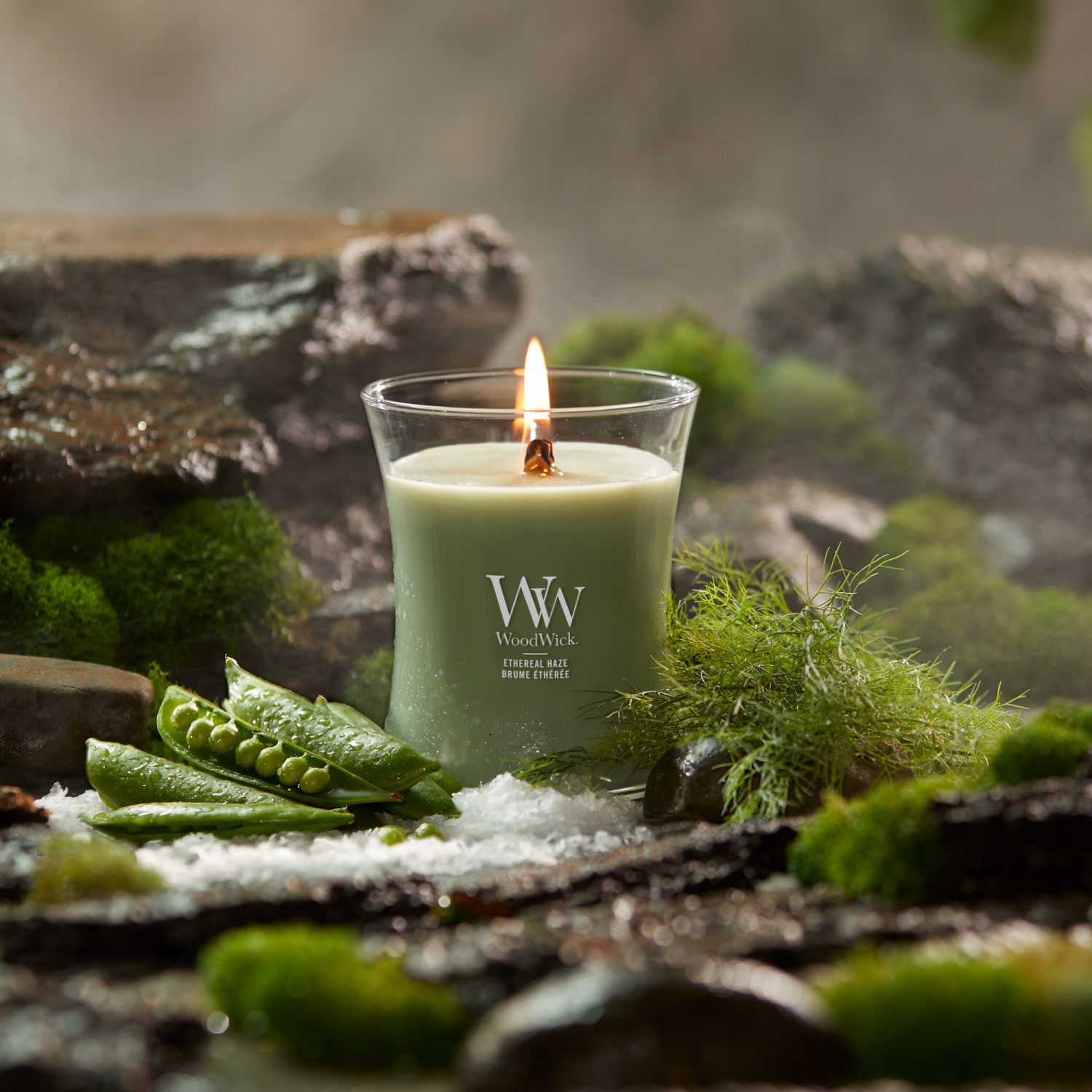 slide 3 of 3, Woodwick Medium Jar Candle Ethereal Haze 9.7 Oz., 9.7 oz