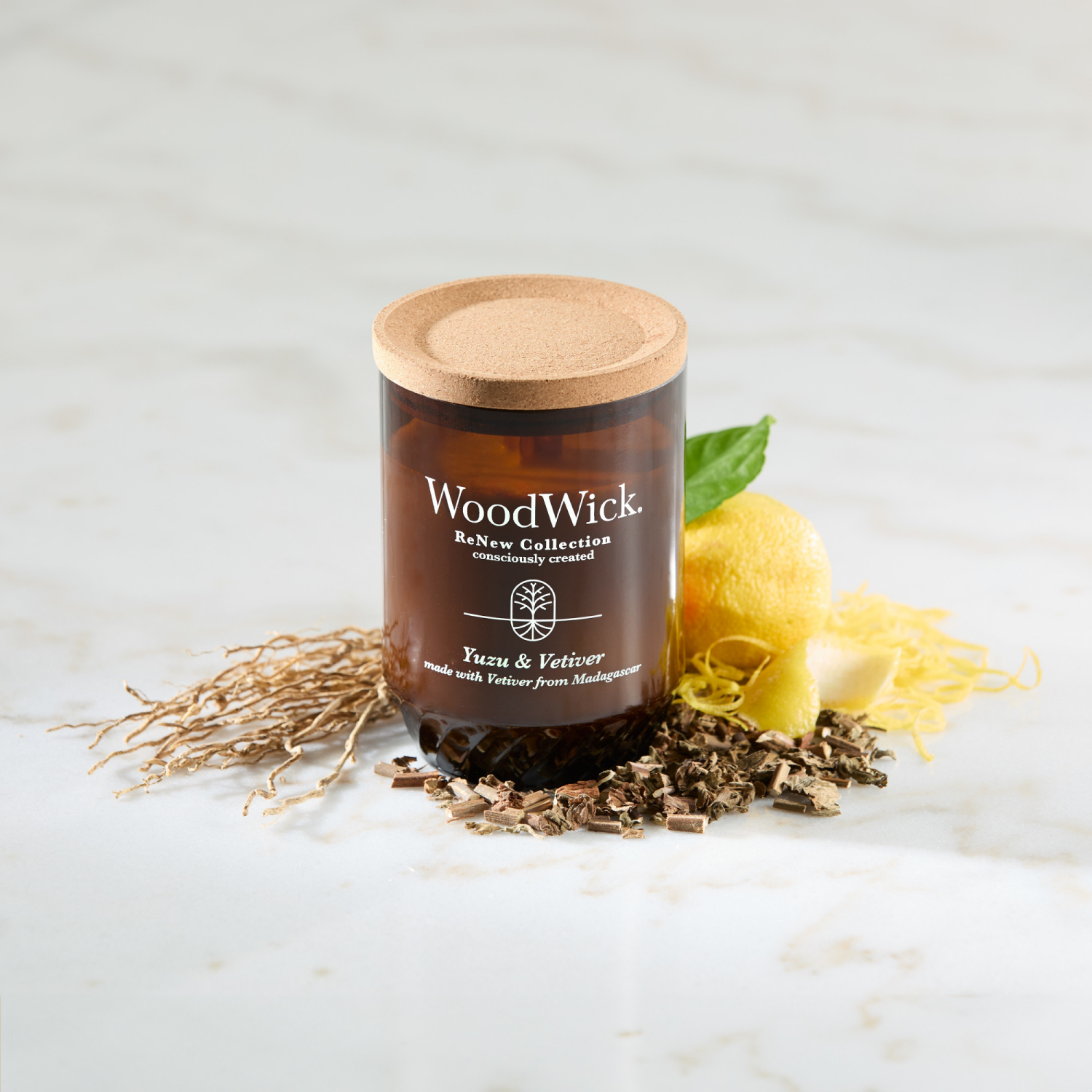 slide 4 of 4, WoodWick ReNew Collection Yuzu & Vetiver Candle 1 Each, 1 ct