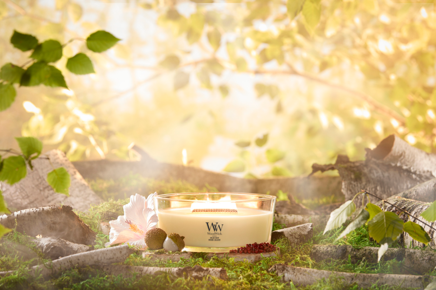 slide 3 of 3, Woodwick Ellipse Candle Solar Haze 16 Oz., 16 oz