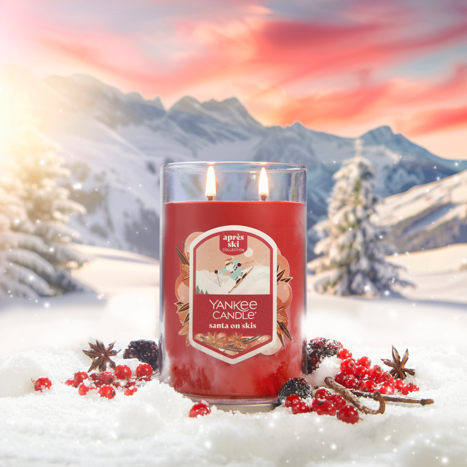 slide 3 of 3, Yankee Candle Signature Santa on Skis Tumbler 20oz - Yankee Candle, 20 oz