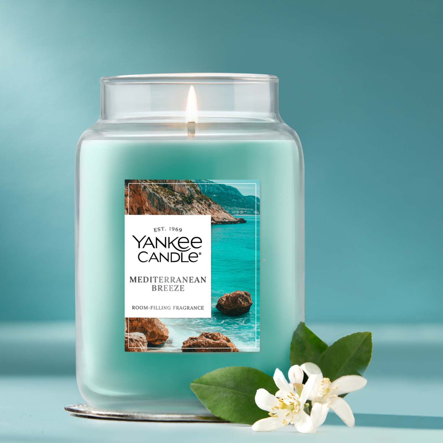 slide 2 of 5, Yankee Candle Large Jar Mediterranean Breeze 22 Oz., 22 oz