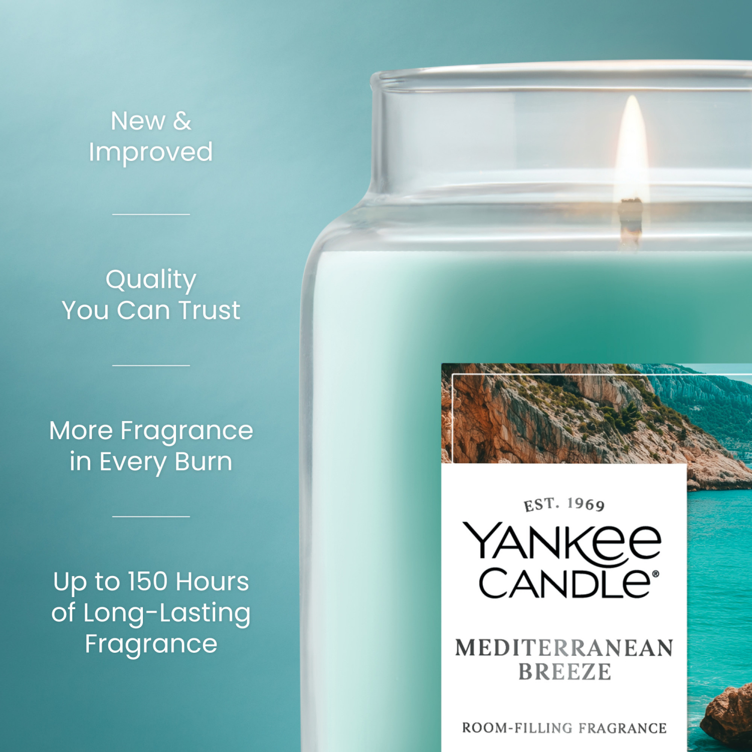 slide 5 of 5, Yankee Candle Large Jar Mediterranean Breeze 22 Oz., 22 oz