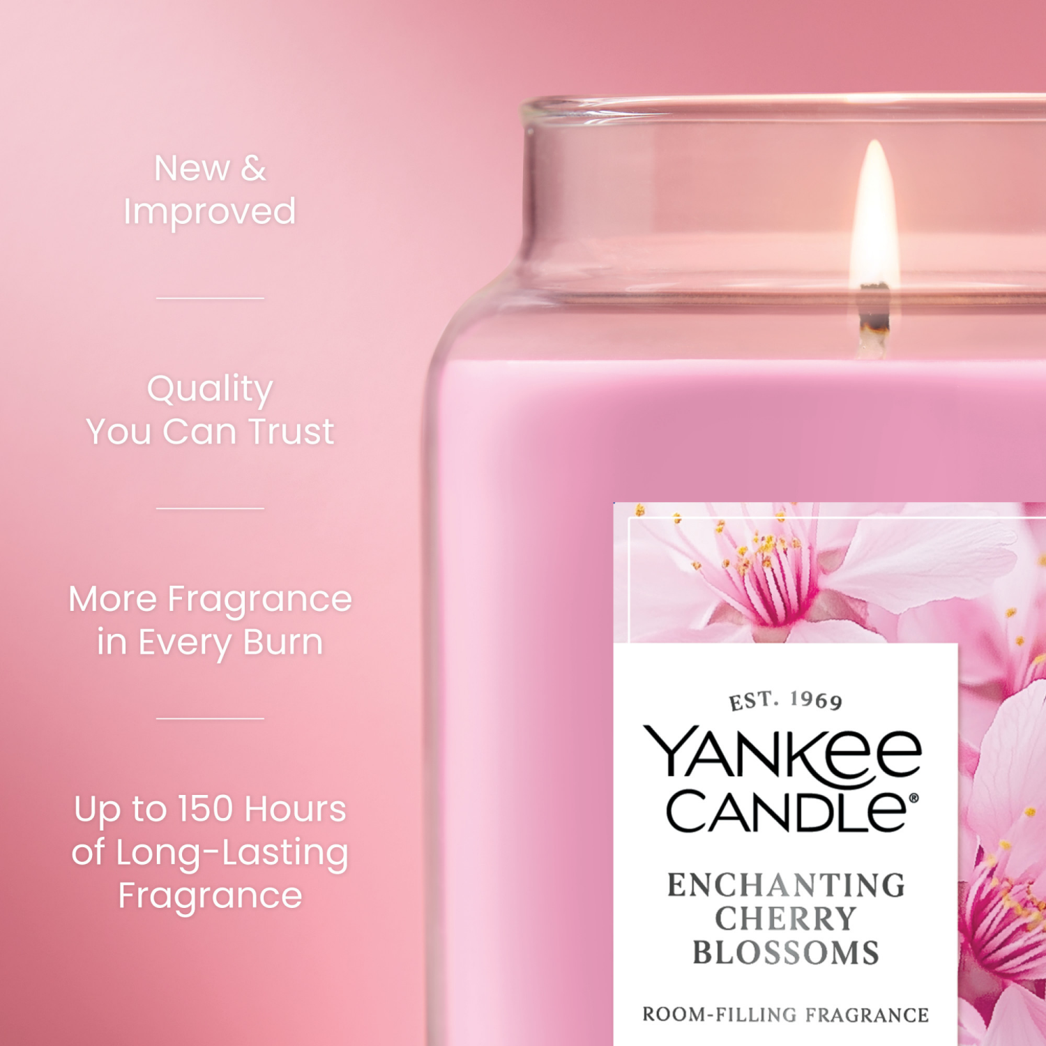 slide 5 of 5, Yankee Candle Large Jar Enchanting Cherry Blossom 22 Oz., 22 oz