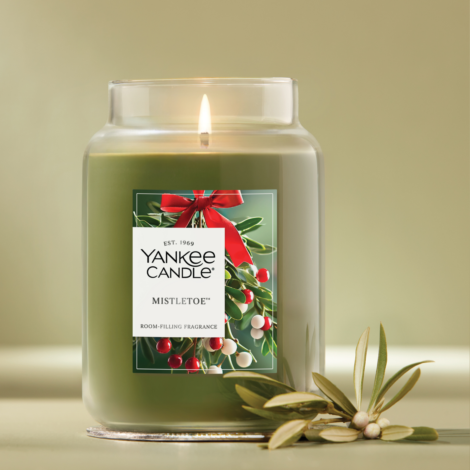 slide 2 of 5, Yankee Candle YC LG JAR MISTLETOE 22OZ, 22 oz
