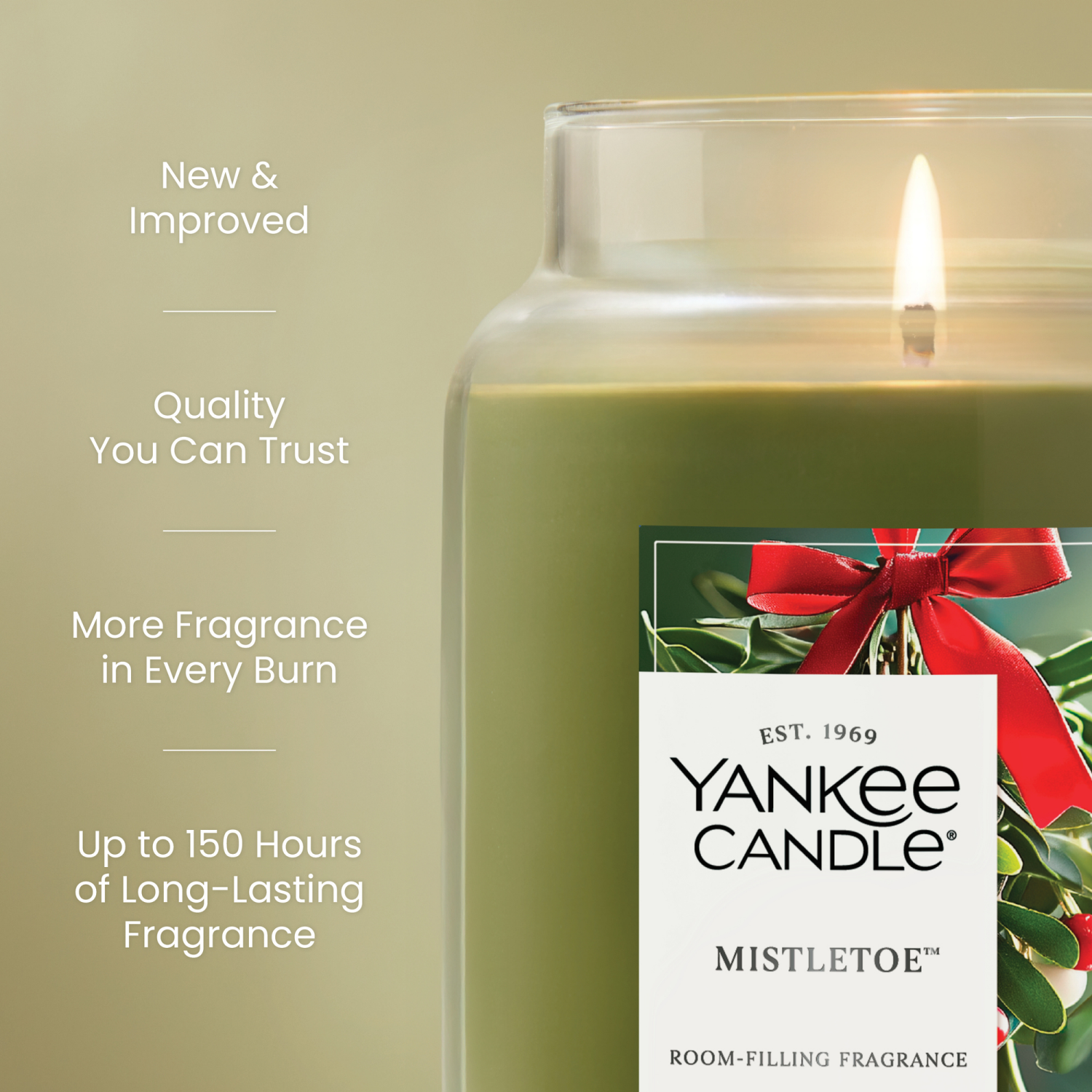 slide 5 of 5, Yankee Candle YC LG JAR MISTLETOE 22OZ, 22 oz