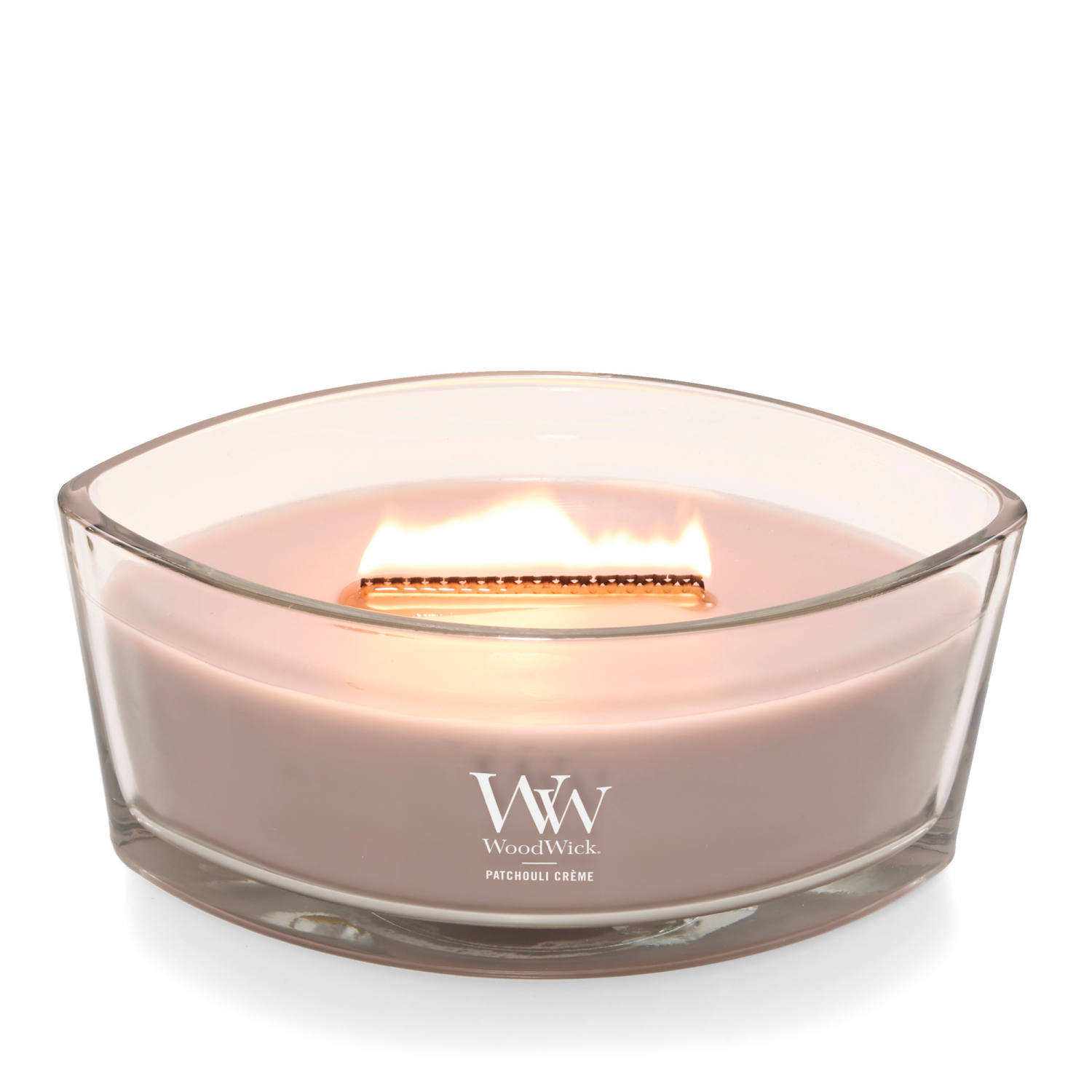 slide 2 of 2, Woodwick Ellipse Candle Patchouli Crème 16 Oz., 16 oz
