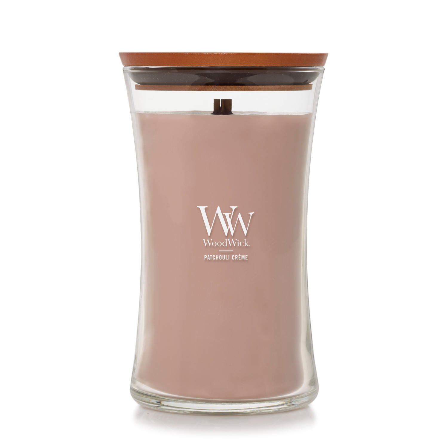slide 1 of 3, Woodwick Large Jar Candle Patchouli Crème 21.5 Oz., 21.5 oz