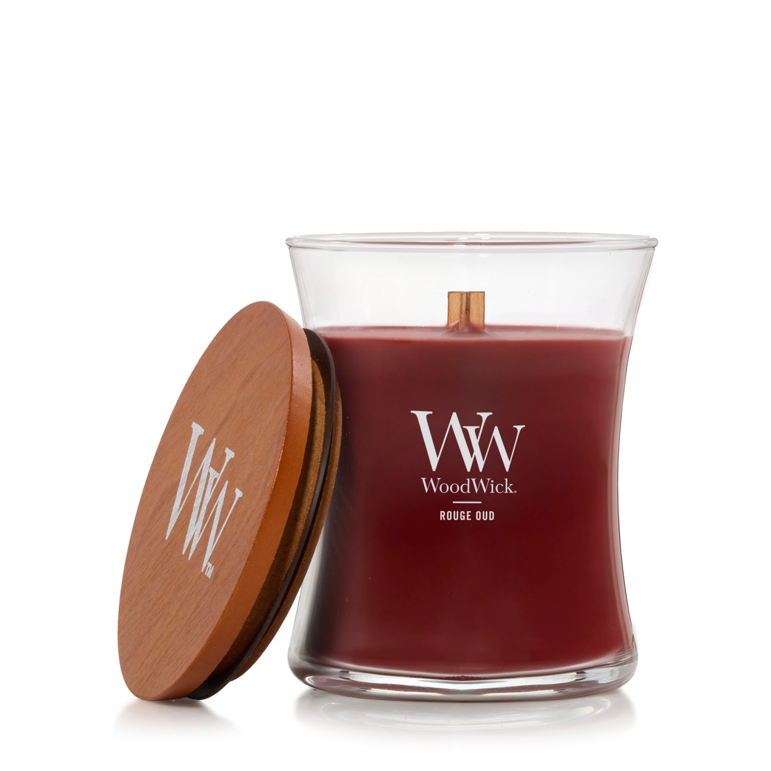 slide 2 of 3, Woodwick Medium Jar Candle Rogue Oud 9.7 Oz., 9.7 oz