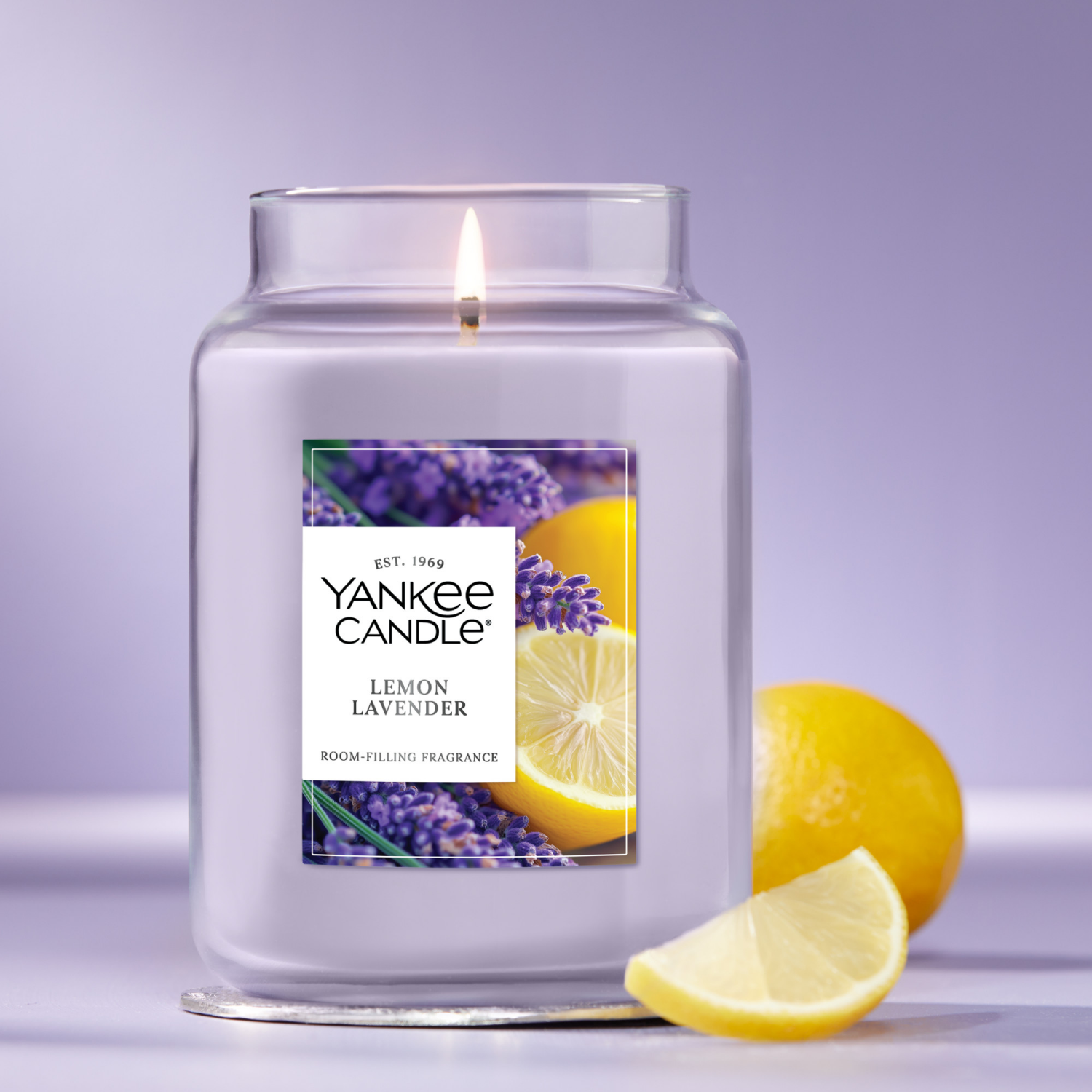 slide 2 of 5, Yankee Candle Large Jar Lemon Lavender 22 Oz., 22 oz