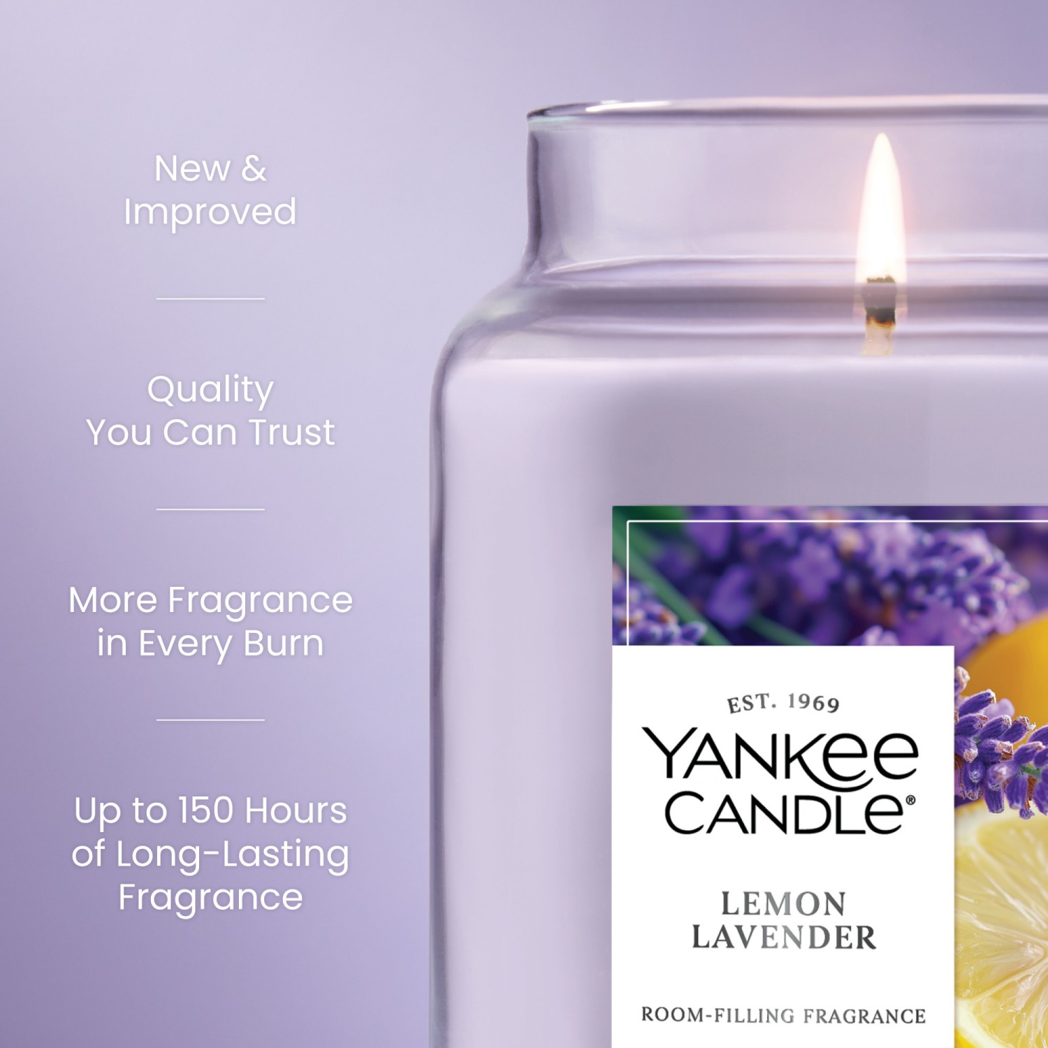 slide 5 of 5, Yankee Candle Large Jar Lemon Lavender 22 Oz., 22 oz