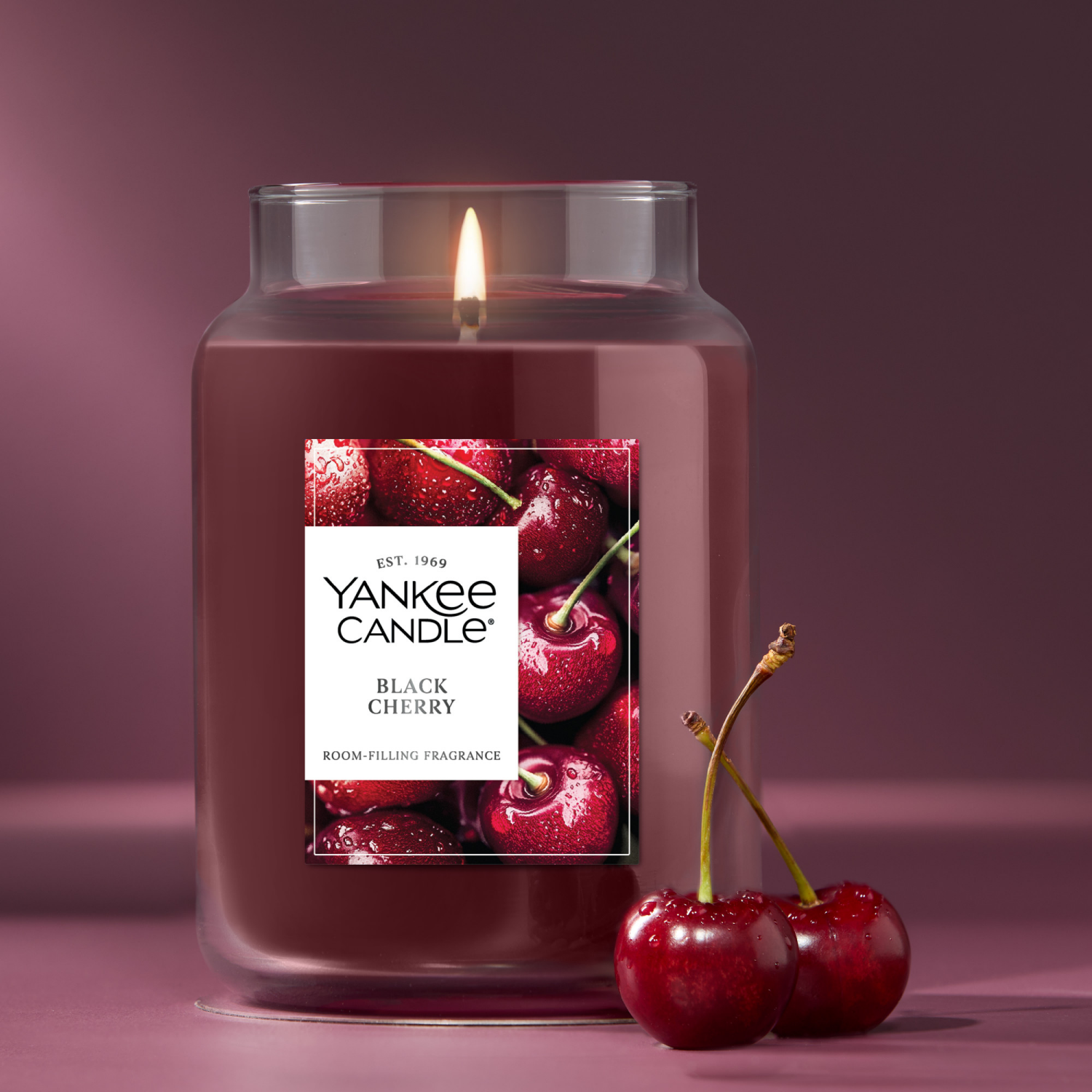slide 2 of 5, Yankee Candle Large Jar Black Cherry 22 Oz., 22 oz