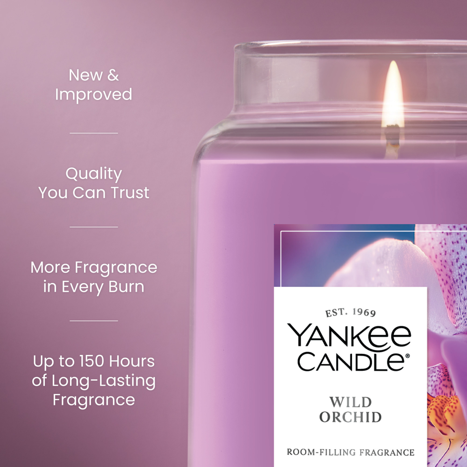slide 5 of 5, Yankee Candle Large Jar Wild Orchid 22 Oz., 22 oz