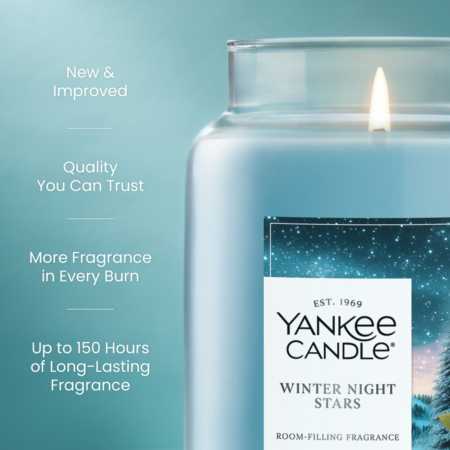 slide 5 of 5, Yankee Candle Large Jar Winter Night Stars 22 Oz., 22 oz